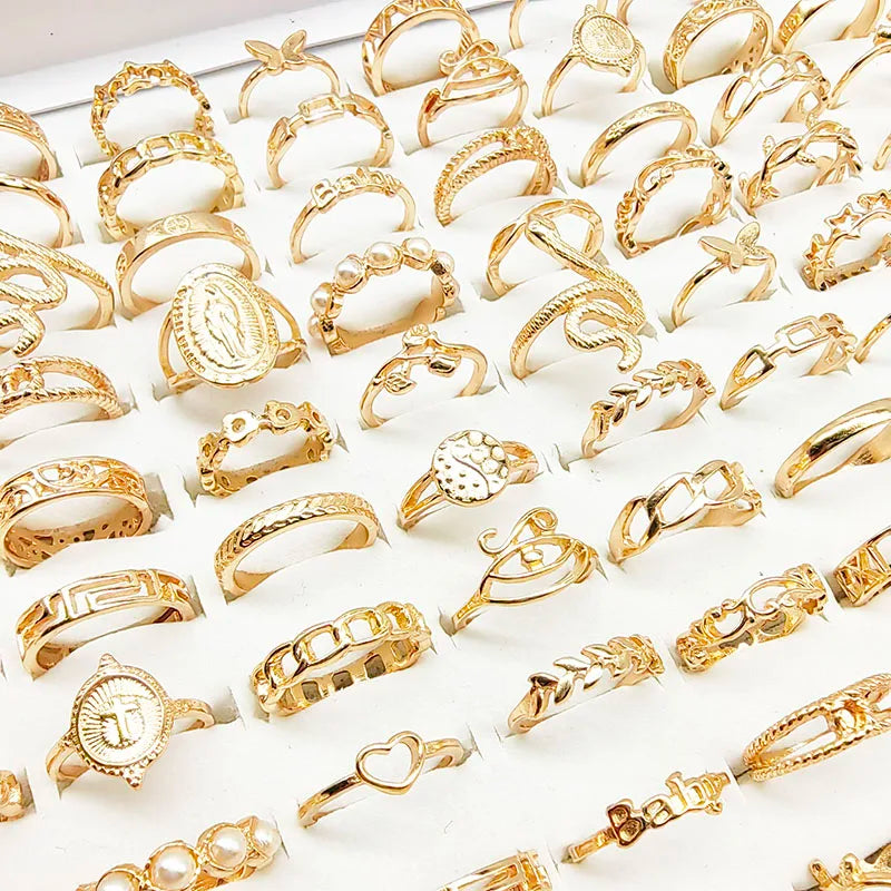 30pcs Mix Color Rings - MINALINO