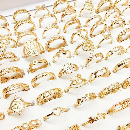 30pcs Mix Color Rings - MINALINO